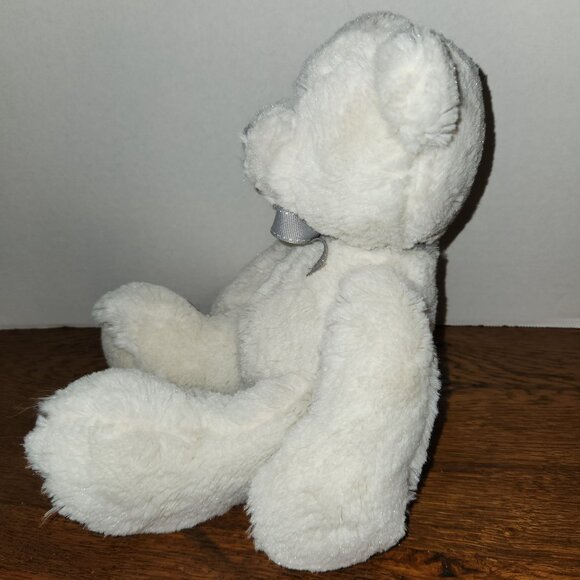 White Teddy Bear Lullaby by Russ Baby Excellent Condition 12" H - Picture 3 of 7